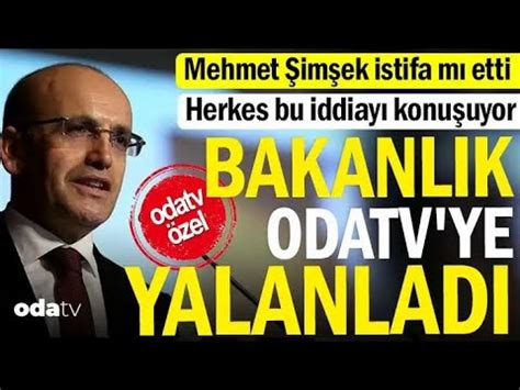 mehmet şimşek istifa etti